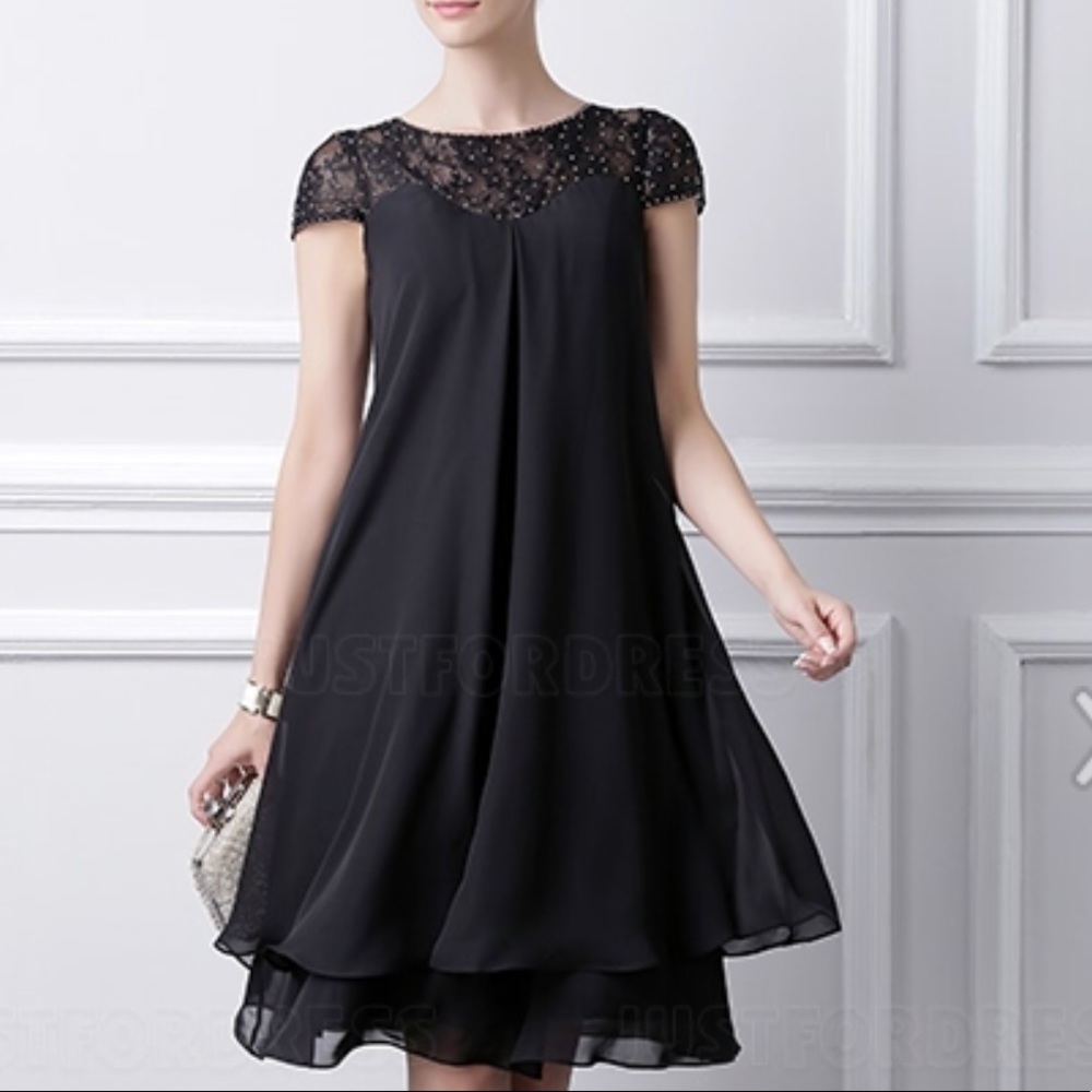 Navy Blue Mother of the Bride Dress